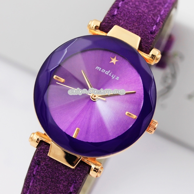MODIYA PD387 Fluffed Strap Starry Sky Quartz Watch for Women