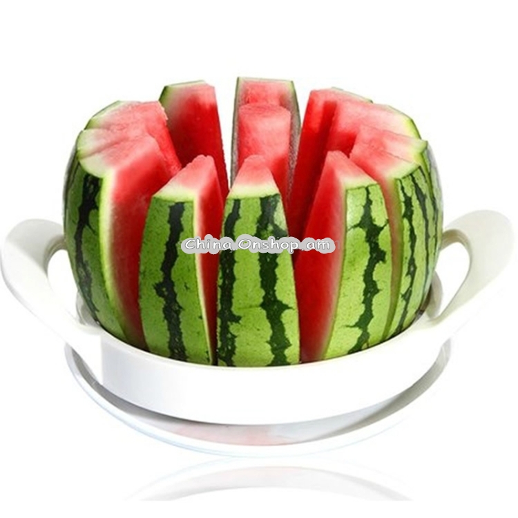 Stainless Steel Fruit Cutter Slicer Kitchen Gadget Tools, Random Color Delivery
