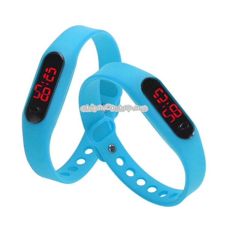 Delicate Sports Watches Rubber LED Women Mens Date Sports Bracelet Digital Wrist Watch