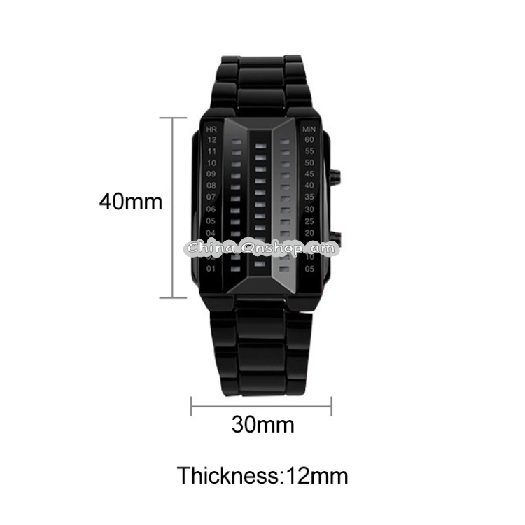 SKMEI 1035 Multifunctional Men Outdoor Fashion Noctilucent Waterproof LED Digital Watch(Black)