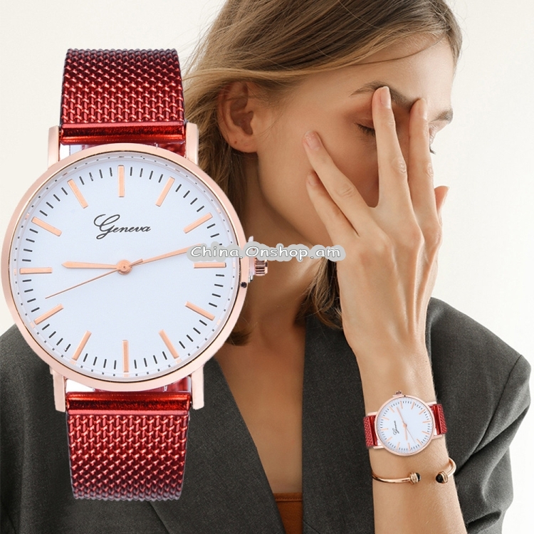 Quartz Silicone Wristband Watch for Women