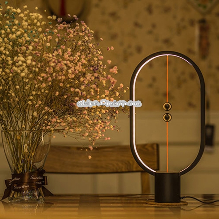 Heng Balance Lamp 5W USB Powered ABS Oval-shaped LED Night Light with Magnetic