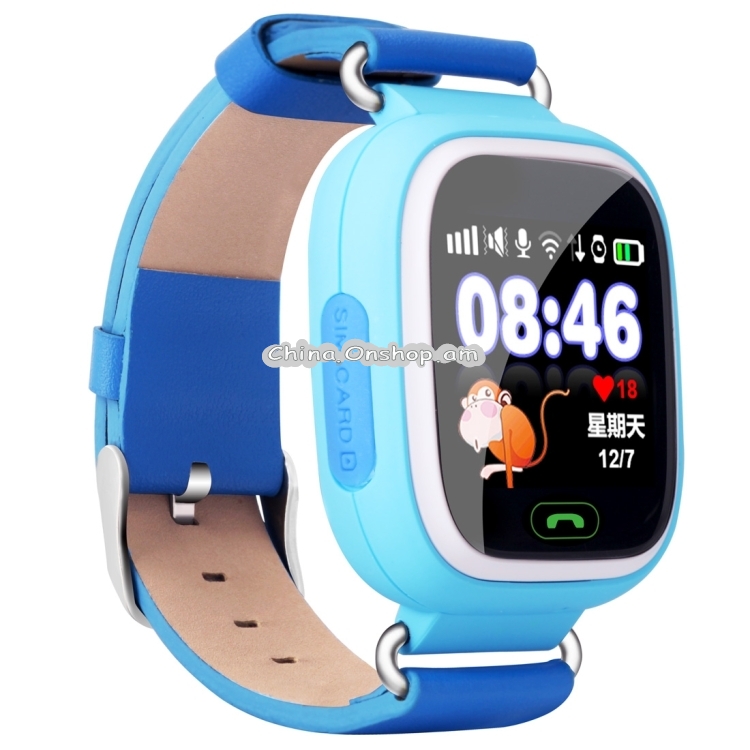 OBTNL B11 GSM GPRS GPS Locator Anti-Lost Smart Watch Tracker for iOS / Android, Leather or Plastic Band Random Delivery
