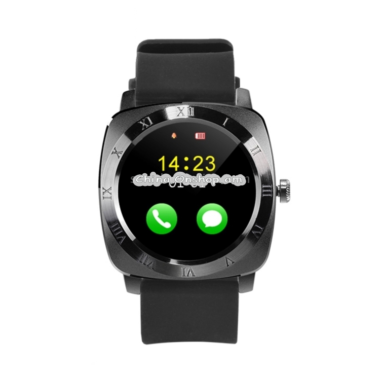 X5 1.33 inch Full IPS Capacitive Round Touch Screen Bluetooth 3.0 Silicone Strap Smart Watch Phone With Micro SIM Card Slot for All Android Smartphones
