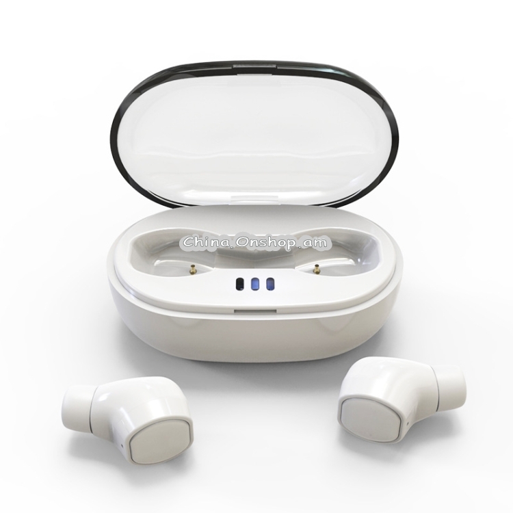 moniko-08 Noise Reduction and Waterproof Wireless Bluetooth 5.0 Stereo Earphone with Charging Box