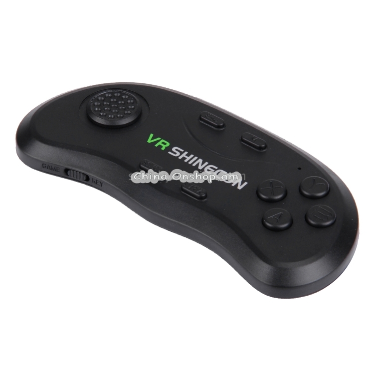 VR Shinecon 3D Movie Games Virtual Reality Glasses Bluetooth Remote Controller Gamepad(Black)