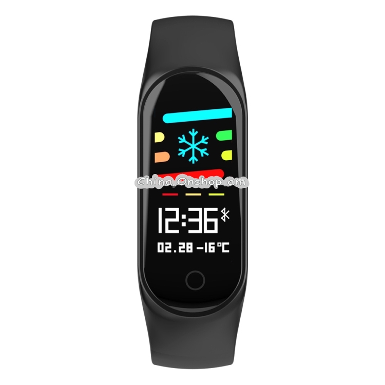 MS3 0.96 inches IPS Color Screen Smart Bracelet IP67 Waterproof, Support Call Reminder /Heart Rate Monitoring /Blood Pressure Monitoring /Blood Oxygen Monitor /Sleep Monitoring /Weather Forecast