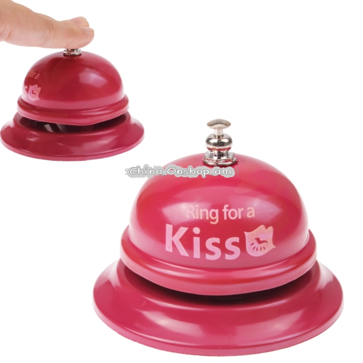 Bell Ring for a Kiss / Tinkle Ring Bell Toy for Fun & Kitchen Hotel Service Call