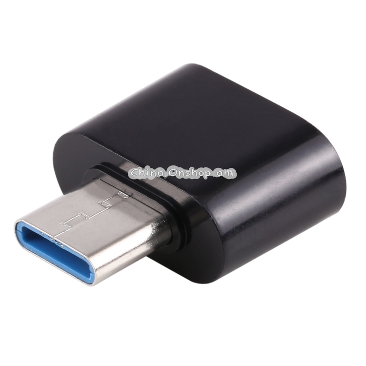 Plastic USB Type-C Male to USB 2.0 Female OTG Data Transmission Charging Adapter