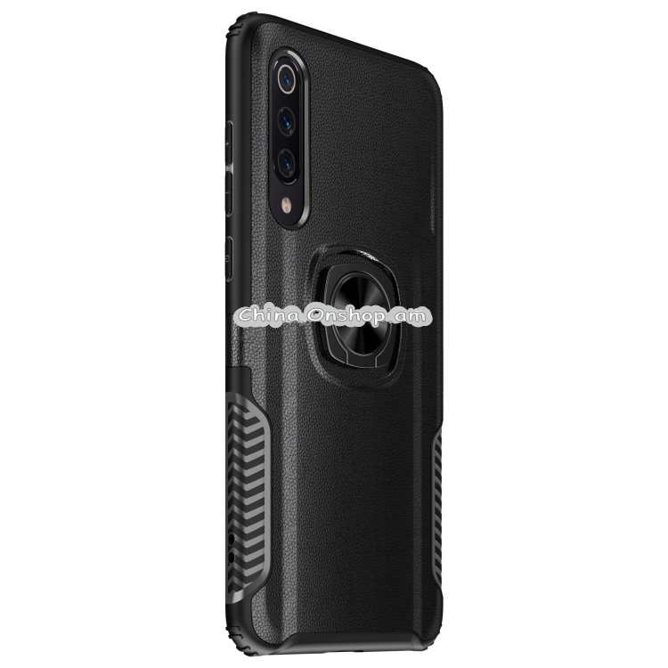Shockproof Car Magnetic Case with 360 Degree Gold Armor Ring for Xiaomi Mi 9