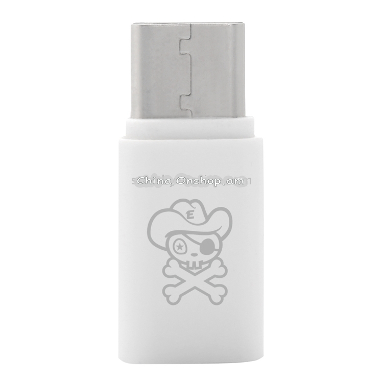 ENKAY Hat-Prince HC-9 ABS Mini Micro USB to USB-C / Type-C 3.1 Port Connector Adapter