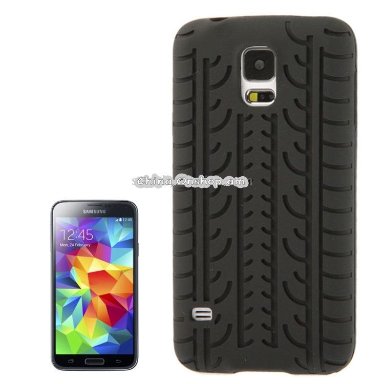 Tyre Texture Silicone Case for Galaxy S5 / G900