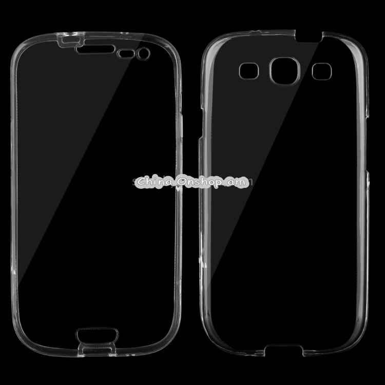 For Galaxy SIII / i9300 0.75mm Double-sided Ultra-thin Transparent TPU Protective Case(Transparent)