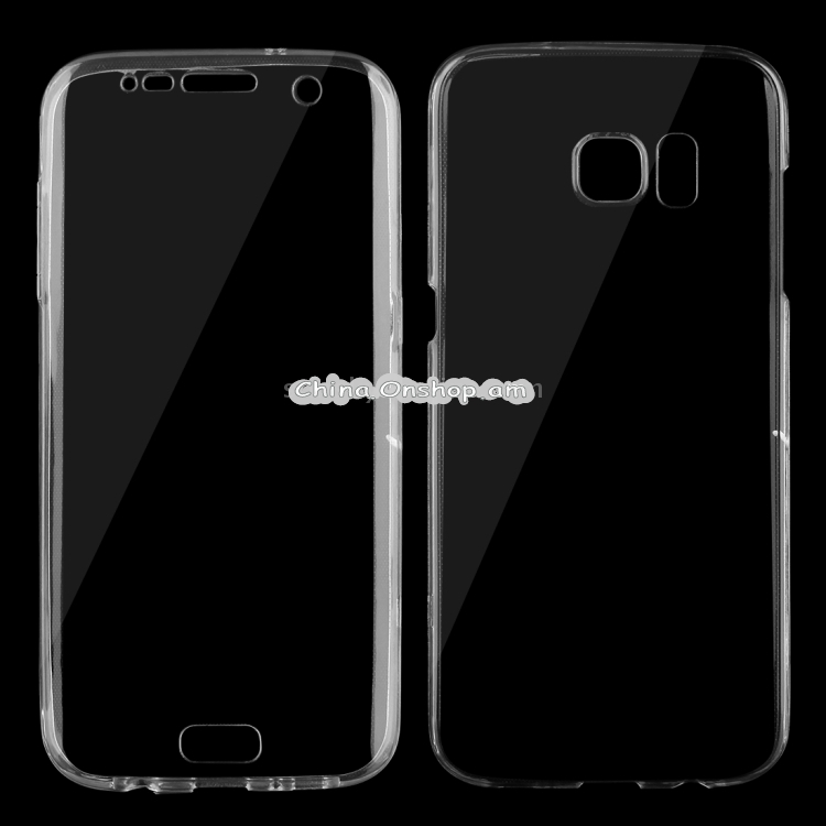 For Galaxy S7 Edge / G935 0.75mm Double-sided Ultra-thin Transparent TPU Protective Case (Transparent)