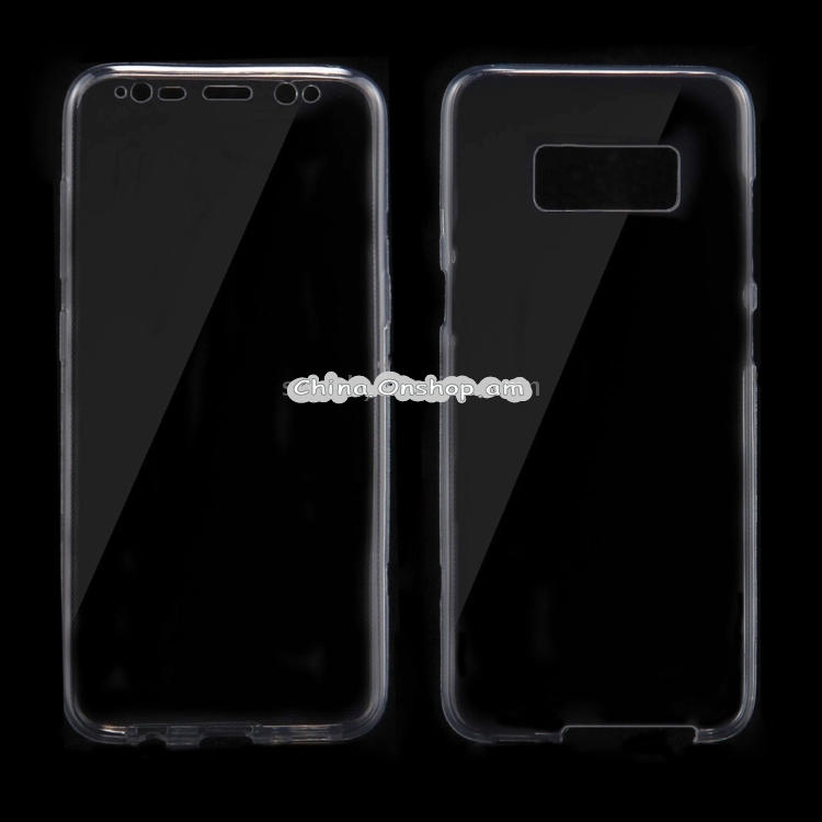 For Galaxy S8 + / G955 0.75mm Double-sided Ultra-thin Transparent TPU Protective Case(Transparent)