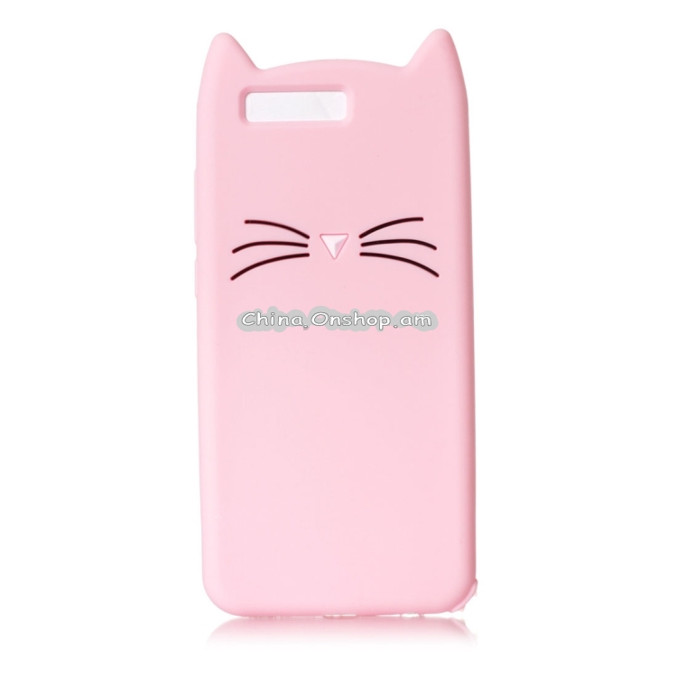 For Huawei Honor 9 Silicone Cat Whiskers Pattern Protective Back Cover Case