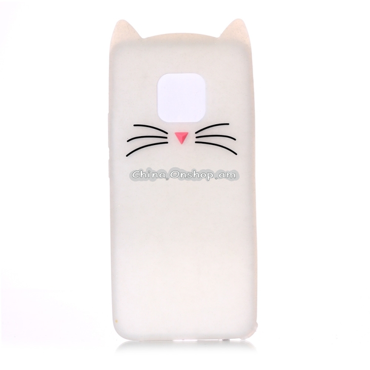 Cat Whiskers Pattern Silicone Protective Case for Huawei Mate 20 Pro