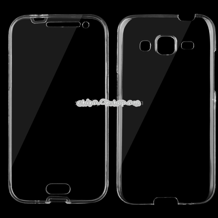 For Galaxy Core Prime / G360 0.75mm Double-sided Ultra-thin Transparent TPU Protective Case (Transparent)