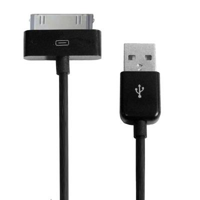 Black USB Cable for iPhone 3G/3GS, Length: 1M(Black)